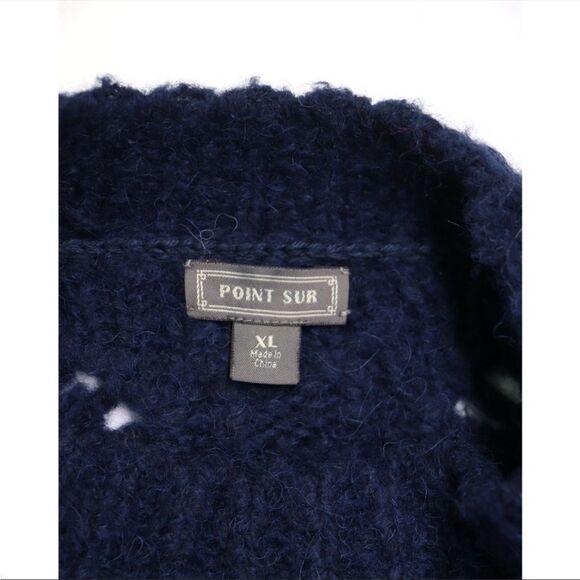 ✨ J. Crew Sweater Big Sur Alpaca Knit Crewneck Colorblock Navy Stripe✨ - Picture 11 of 11